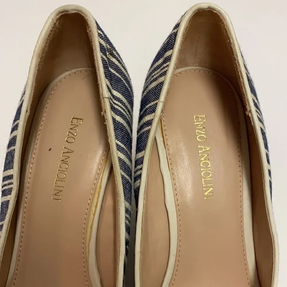 Enzo‎ Angiolini Steffo Round Toe Espadrilles Size 9.5 A10